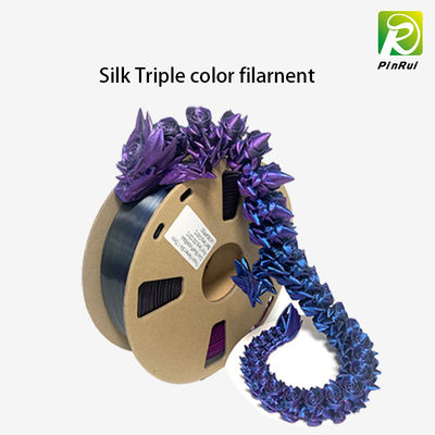 3d Yazıcı için Filamentte Üç Renk Çift Renkli İpek Filament