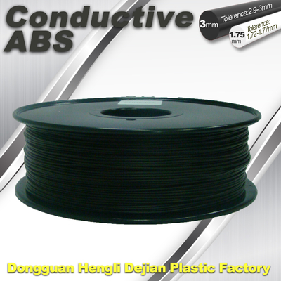 Galvanizli ABS İletken 3 Boyutlu Yazıcı Filamanının İyi Performansı 1kg / Bobin İletken Filament