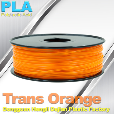 1.75mm / 3.0mm Trans Orange PLA 3D Yazıcı Filament Renkleri 1KG / Roll