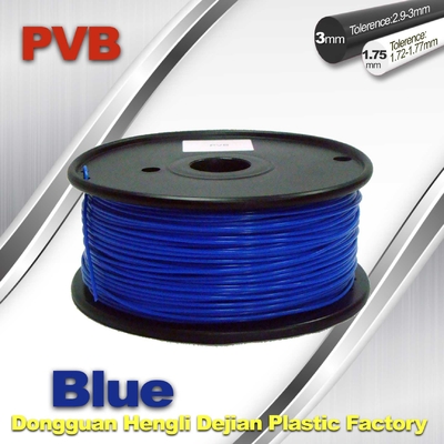 3d Yazıcı Metal Filament, Mavi Parlatıcı PVB Fiament 1.75mm