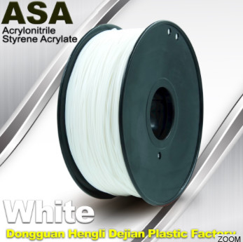 Beyaz ASA Filament / Anti Ultraviyole 1.75mm Filament 3B Yazıcı için