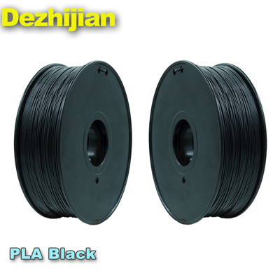 Siyah 3d Yazıcı Filament PLA 1.75 Mm Isıtma Yatak Sıcaklığı 50 ℃