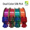 FDM 3D Yazıcı pla filament için İpek Çift Renkli Gezi Renkli Filament