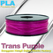 Biyolojik Trans Mor PLA 3d Yazıcı Sarf Malzemeleri Yazdırma Filamenti