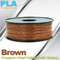 Kahverengi PLA Filament 3D Yazıcı Malzemeleri 1kg / makara