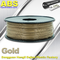 Özel Altın İletken ABS 3d Printer Filament 1.75 mm / 3.0mm Plastik Malzemeler