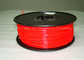1.75mm / 3.0mm ABS 3d Yazıcı Filament Kırmızı, İyi Esnekliğe Sahip
