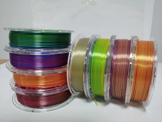 çift ​​renkli 3d yazıcı filamenti, ipek filamenti, pla filamenti, 3d yazıcı filamenti