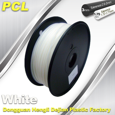 PCL Düşük Sıcaklık 3D Filament, 1.75 / 3.0 mm, Yiyecek ve Tıbbi Alanlarda Yaygın Kullanılan.