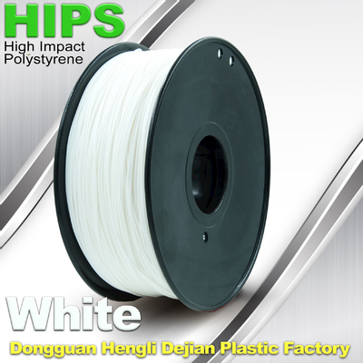 Özel Beyaz HIPS 3D Yazıcı Filament 1.75mm / 3mm, Tekrar kullanılabilir 3B Baskı Malzemesi