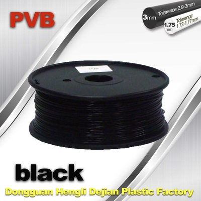 Yüksek Mukavemetli ABS ve PLA 3D Yazıcı Filament 1.75mm Siyah Renk