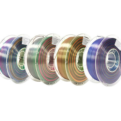 PINRUI Rainbow PLA İpekli PLA 1.75mm 1kg 3D Baskı için Çok Renkli PLA Renk Eğimli Filament