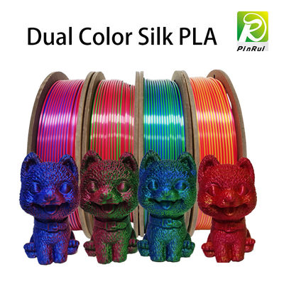 250gFDM 3D yazıcı pla filament için ipek çift renk yolculuk renkli filament
