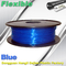 Yüksek Yumuşak TPU Kauçuk 3D Yazıcı Filament 1.75mm / 3.0Mm In Blue