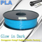 Koyu Filamandaki Glow In 3D Yazıcı PLA Filament 1.75mm / 3.0mm