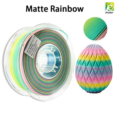 PINRUI 3D Yazıcı Filament PLA Mat Rainbow 1.75mm 1kg Çoklu Renkler Çoğu FDM Yazıcısına Uyar