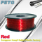 Yüksekliği Şeffaf Kırmızı PETG 3D Yazıcı Filament Asit Ve Alkali Direnci 1.0 kg / rulo