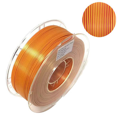 PINRUI Çift Renkli İpekli PLA Filament 1.75mm Çift Renkli 3D Yazıcı İpekli PLA Filament 1kg (2.2lbs)
