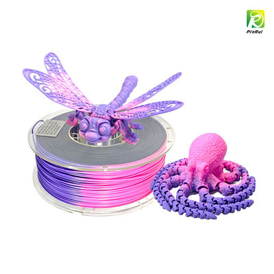 PINRUI 3D yazıcı filamenti, sıcaklık renk değişikliği PLA filamenti 1.75mm, düzgün bir şekilde sarılmış 3D baskı filamenti,