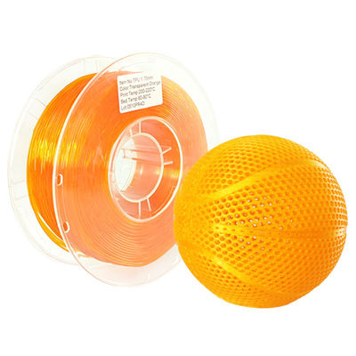 Yüksek Elastisiteli TPU 1.75mm / 3.0mm, 3D Baskı Filament Malzemeleri için Esnek Filament