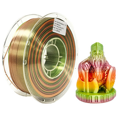 PINRUI Rainbow PLA İpekli PLA 1.75mm 1kg 3D Baskı için Çok Renkli PLA Renk Eğimli Filament