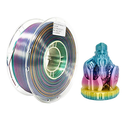 PINRUI Rainbow PLA İpekli PLA 1.75mm 1kg 3D Baskı için Çok Renkli PLA Renk Eğimli Filament