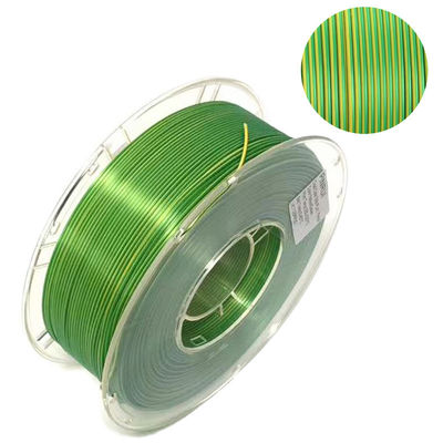 3d Yazıcı Filament ipek PLA Filament 1.75mm 3d Yazıcı Baskısı için çift renkli