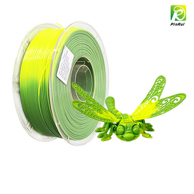 PINRUI 1kg Çift Renk Sıcaklık Duyarlı PLA 3D Baskı Filament Termal Aktif Renk Değiştiren İpek Plastik Çubuklar İçin