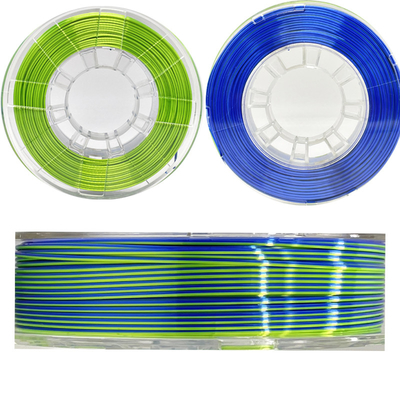 3d Baskı için 1.75mm Üç Renkli İpek Filament Çift Renkli