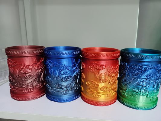 üç renkli filament, pla filament, ipek filament, 3d filament, yazıcı filamenti