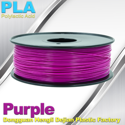 1.75mm 3.0mm Mor PLA 3D Baskı Filamenti 1kg / rulo