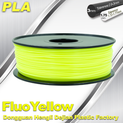 PLA Fluo-Sarı 3D Yazıcı Floresan Filament Malzemeler 1.75 / 3.0mm