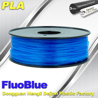 Floresan Mavi 3D Yazıcı Filament PLA 1.75mm / 3.00mm 1.0KG / rulo Markerbot için