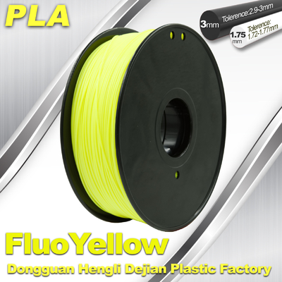 Masaüstü 3B Matbaa Malzemesi Floresans Sarı Renk PLA Filament