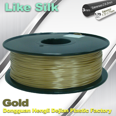 Polymer Composites 3D Printer Filament, 1.75mm / 3.0mm, Altın Renkler.  İpek Filament gibi
