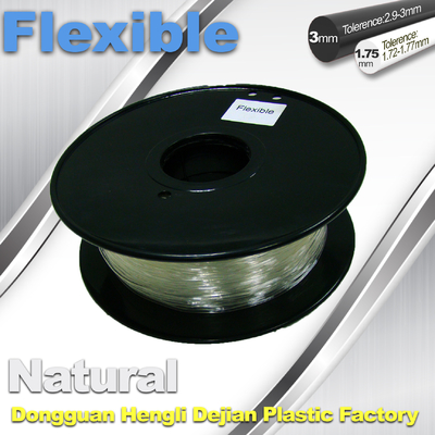 Yumuşak pla filament 1,75 / 3,0 mm 3d baskı için Esnek 3d Yazıcı Filamenti