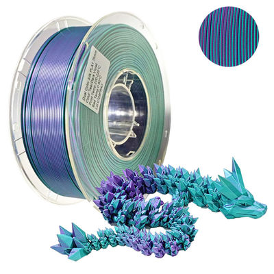 PINRUI Çift Renkli İpekli PLA Filament 1.75mm Çift Renkli 3D Yazıcı İpekli PLA Filament 1kg (2.2lbs)