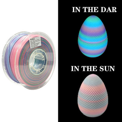 PINRUI Glow Rainbow PLA 1kg 1.75mm 3D yazıcı için Karanlıkta Renk Değiştir