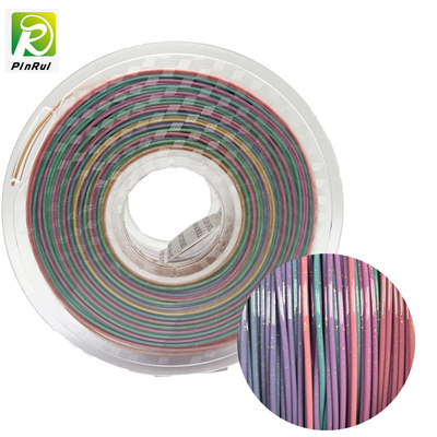 PLA 1.75mm 3D Yazıcı Filament Işıltı Parıldayan Gökkuşağı Rengi
